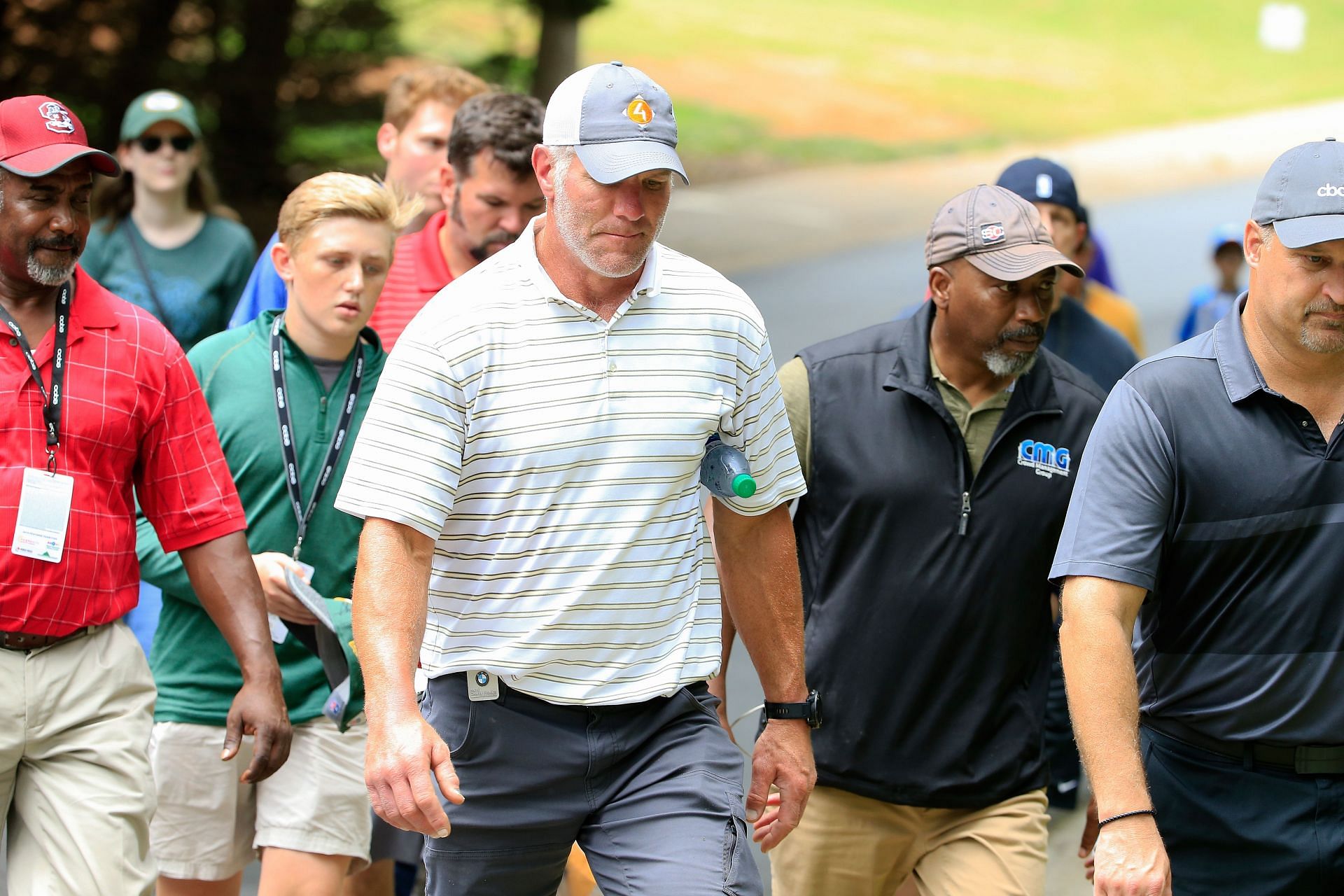 Brett Favre at BMW Charity Pro-Am - Round One