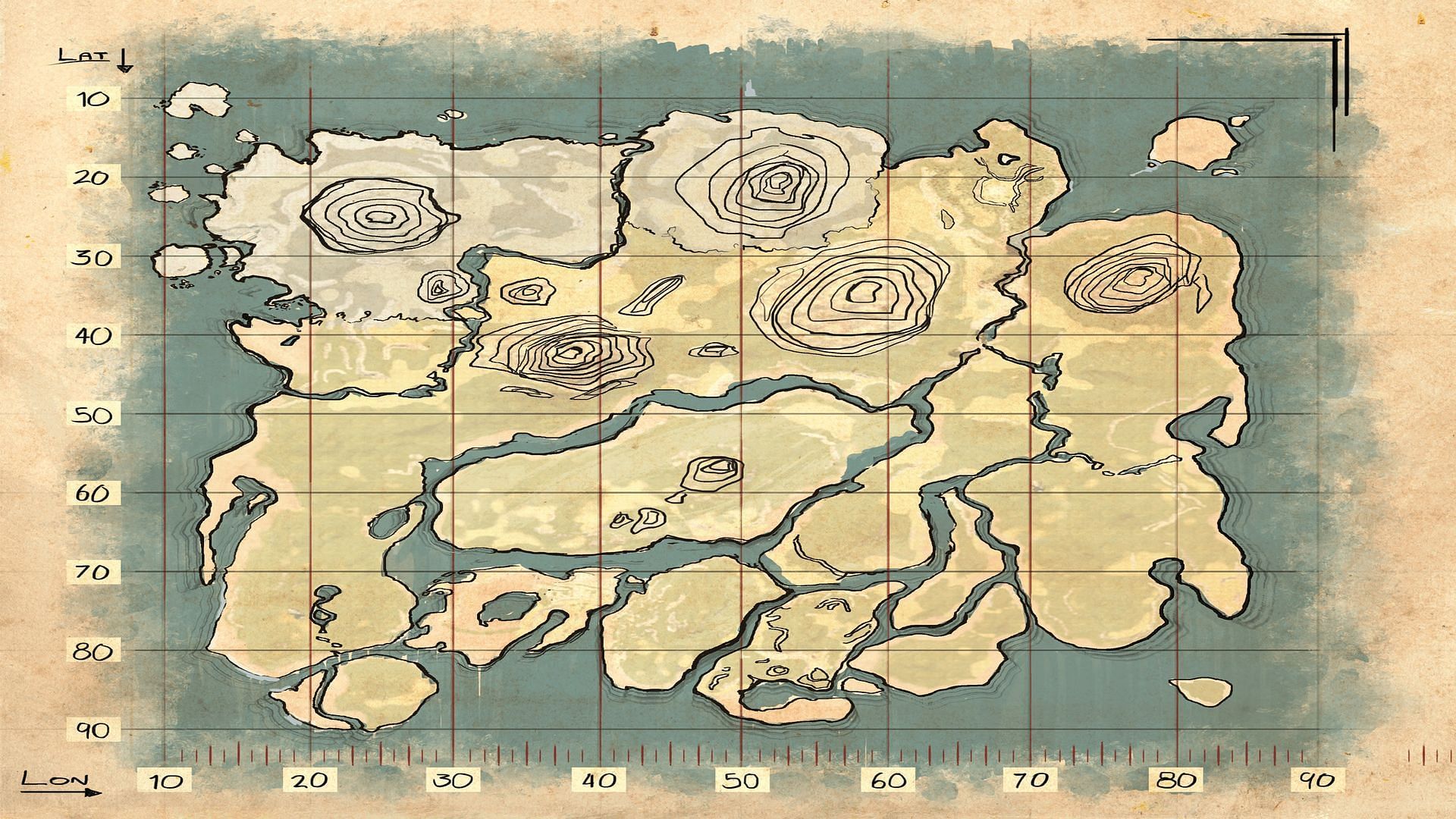 A map of The Island (Image via Studio Wildcard)