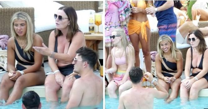 Manchester United star sips on drinks as he enjoys after party of agent’s wedding