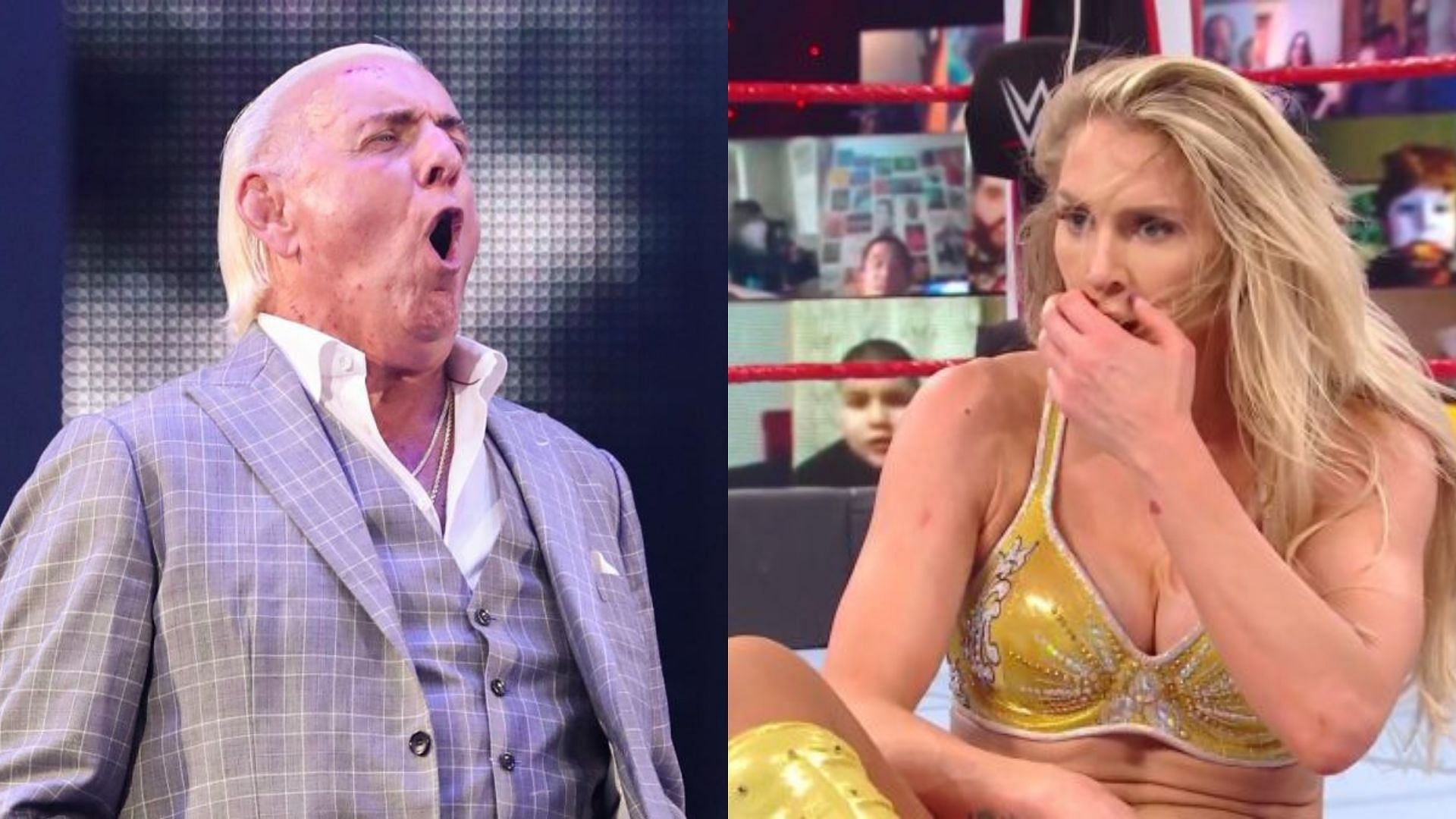 Ric Flair(left); Charlotte Flair(right)