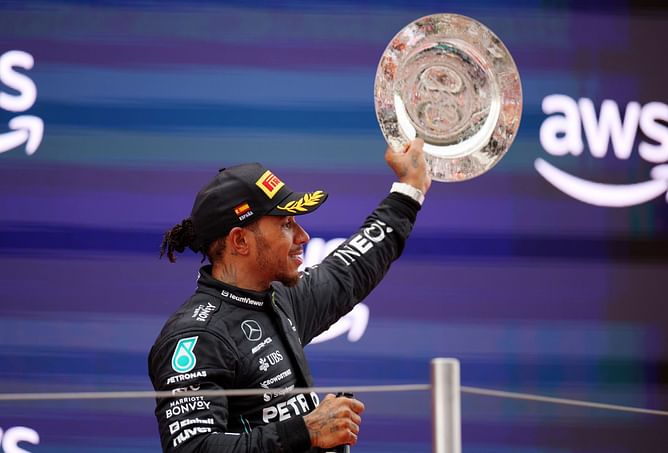 Mick Schumacher gets a special mention from Lewis Hamilton after the latter secures P2 finish at 2023 F1 Spanish GP