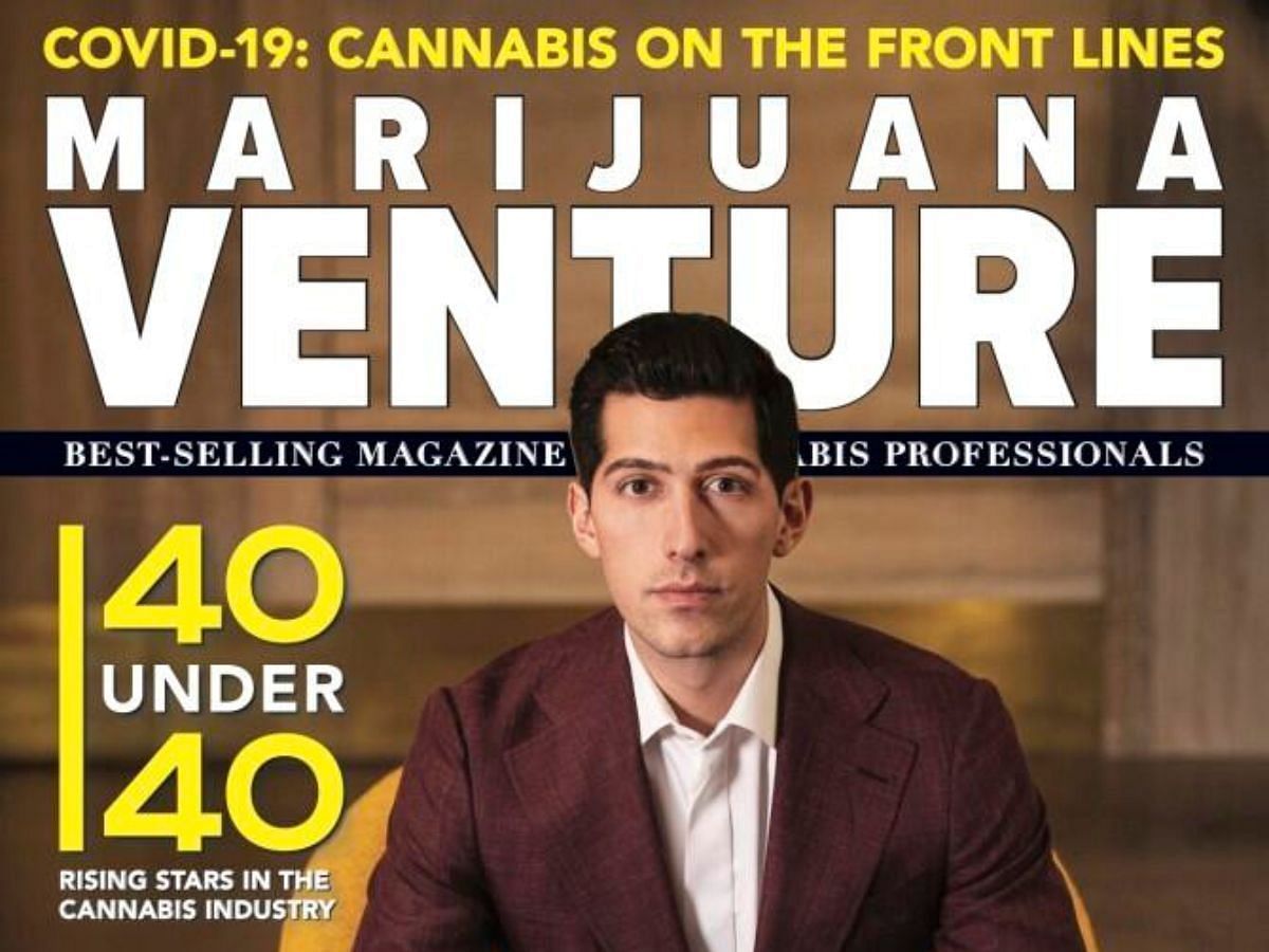 Ari Raptis appeared on the cover of Marijuana Venture (Image via LinkedIn@Ari Raptis)