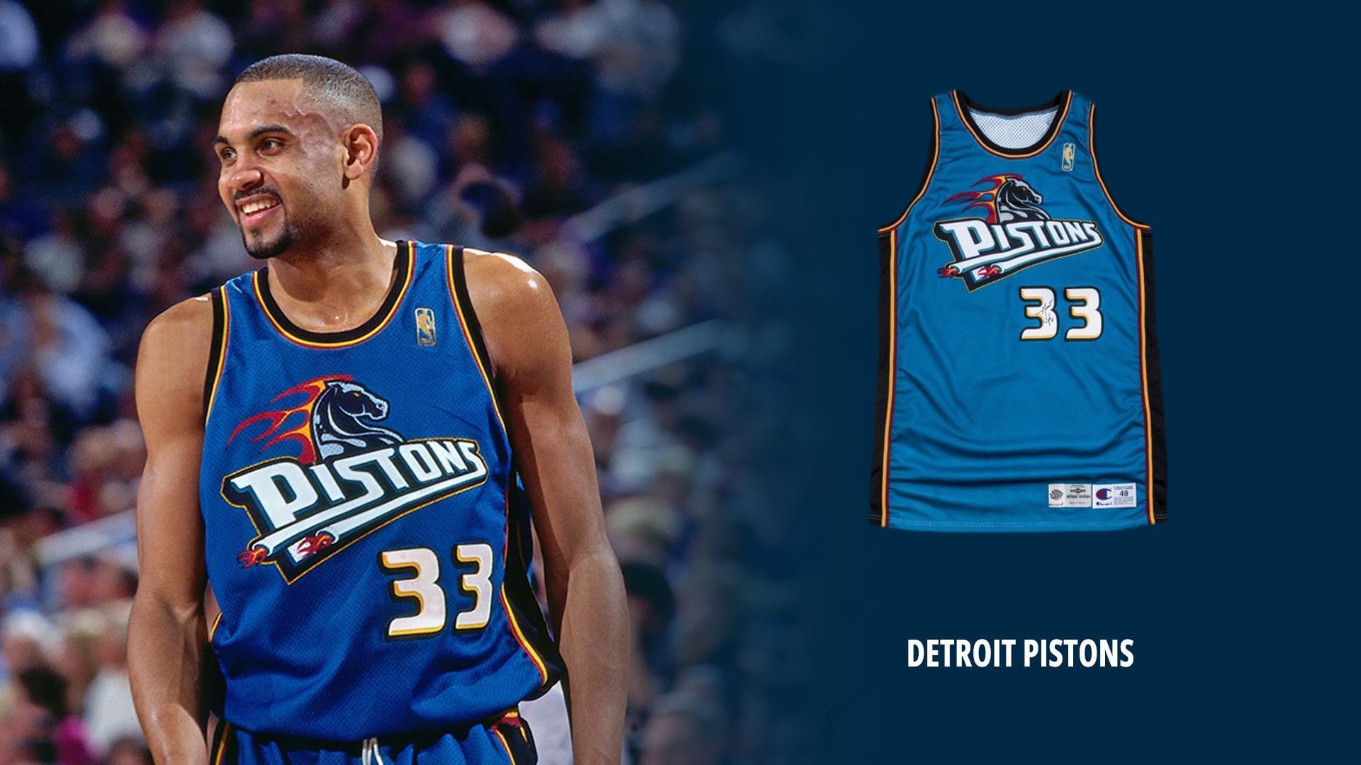 The Pistons had some of the coolest NBA jerseys more than two decades ago