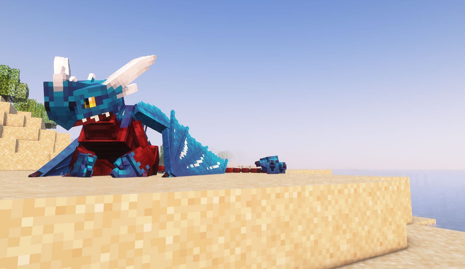 Different types of dragons can be found in different Minecraft biomes (Image via CurseForge)