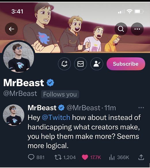 MrBeast Slams Twitch For New Policy On Sponsorships And Branded Content ...