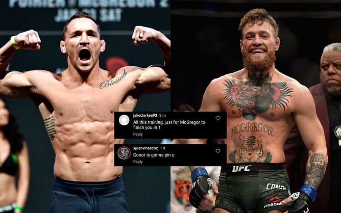 "Gonna pin u" - Confident Conor McGregor fans invade Michael Chandler's comment section following 'Iron's press and pull day