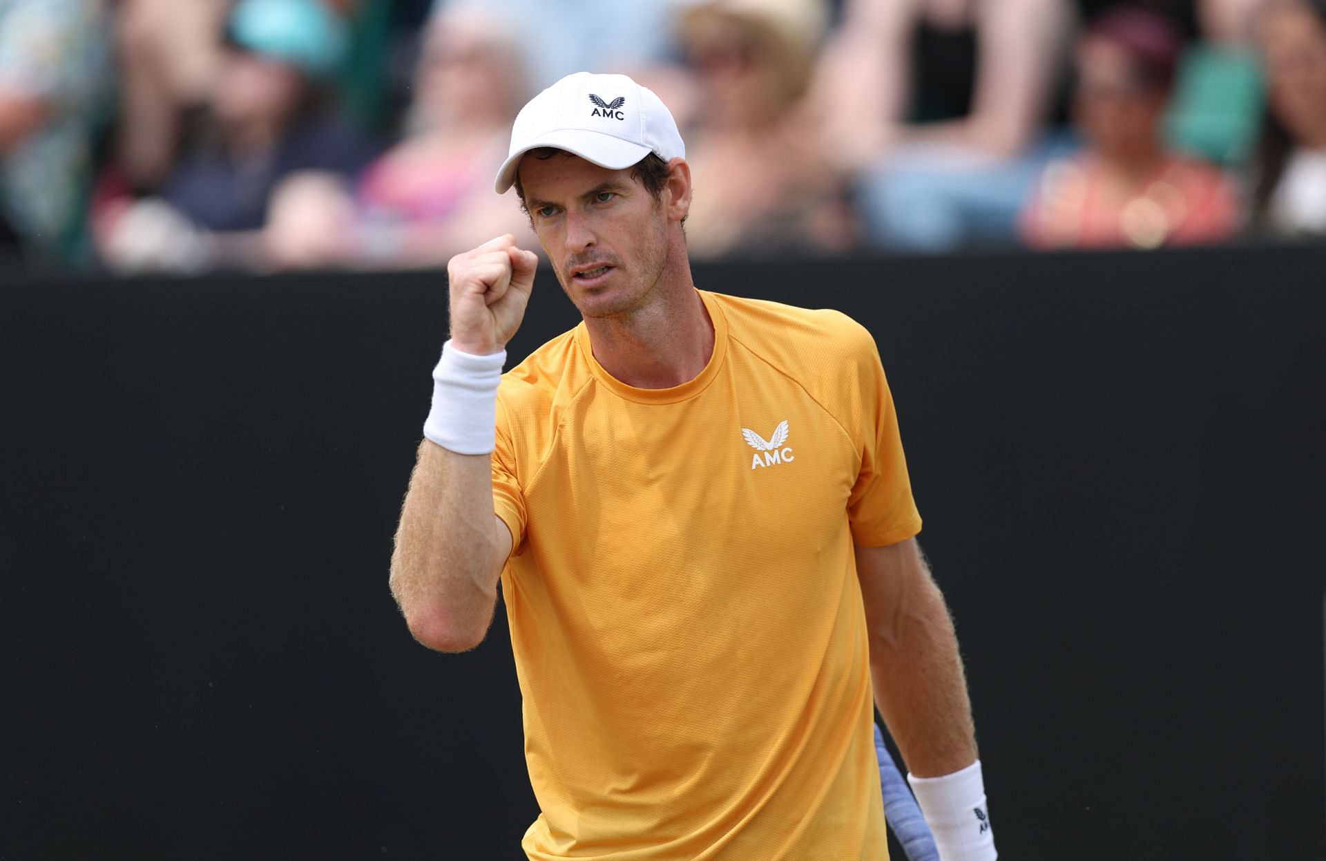 Andy Murray at the 2023 Rothesay Open Nottingham