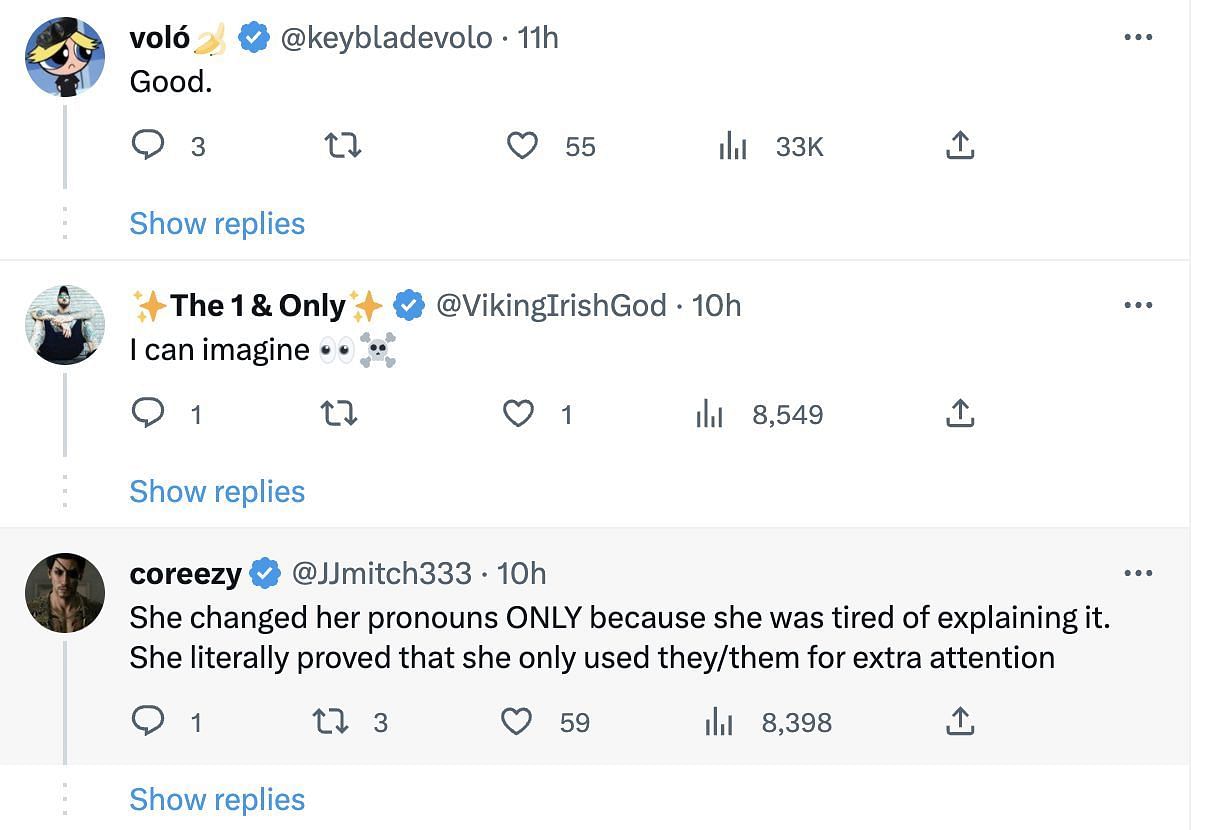 Social media users shared reactions as Demi changed back her pronouns to &quot;she/her.&quot; (Image via Twitter)