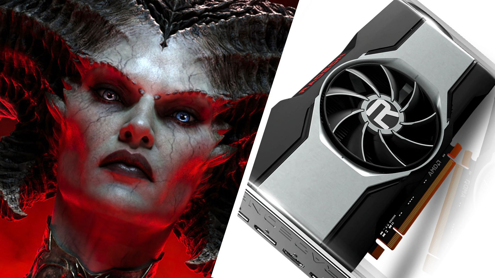The RX 6600 and 6600 XT are decent video cards for playing Diablo 4 (Image via Sportskeeda)