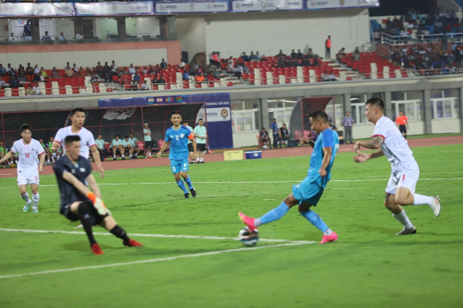 The Blue tigers need to up their finishing if they want to win the intercontinental cup (Image courtesy: AIFF Media)