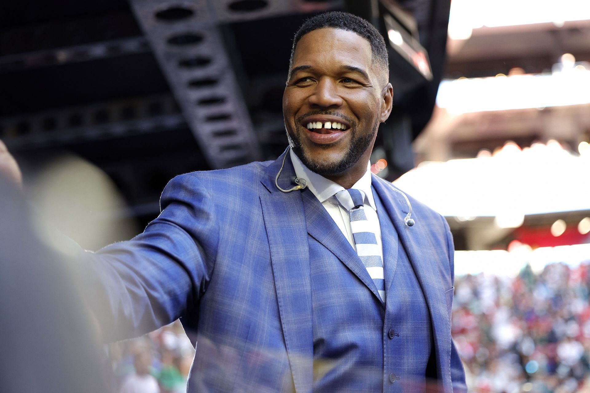 Michael Strahan during Super Bowl LVII - Kansas City Chiefs v Philadelphia Eagles