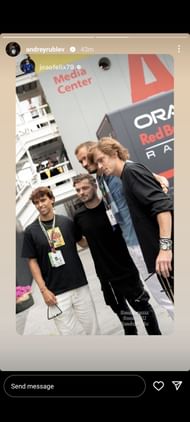 Andrey Rublev's IG story