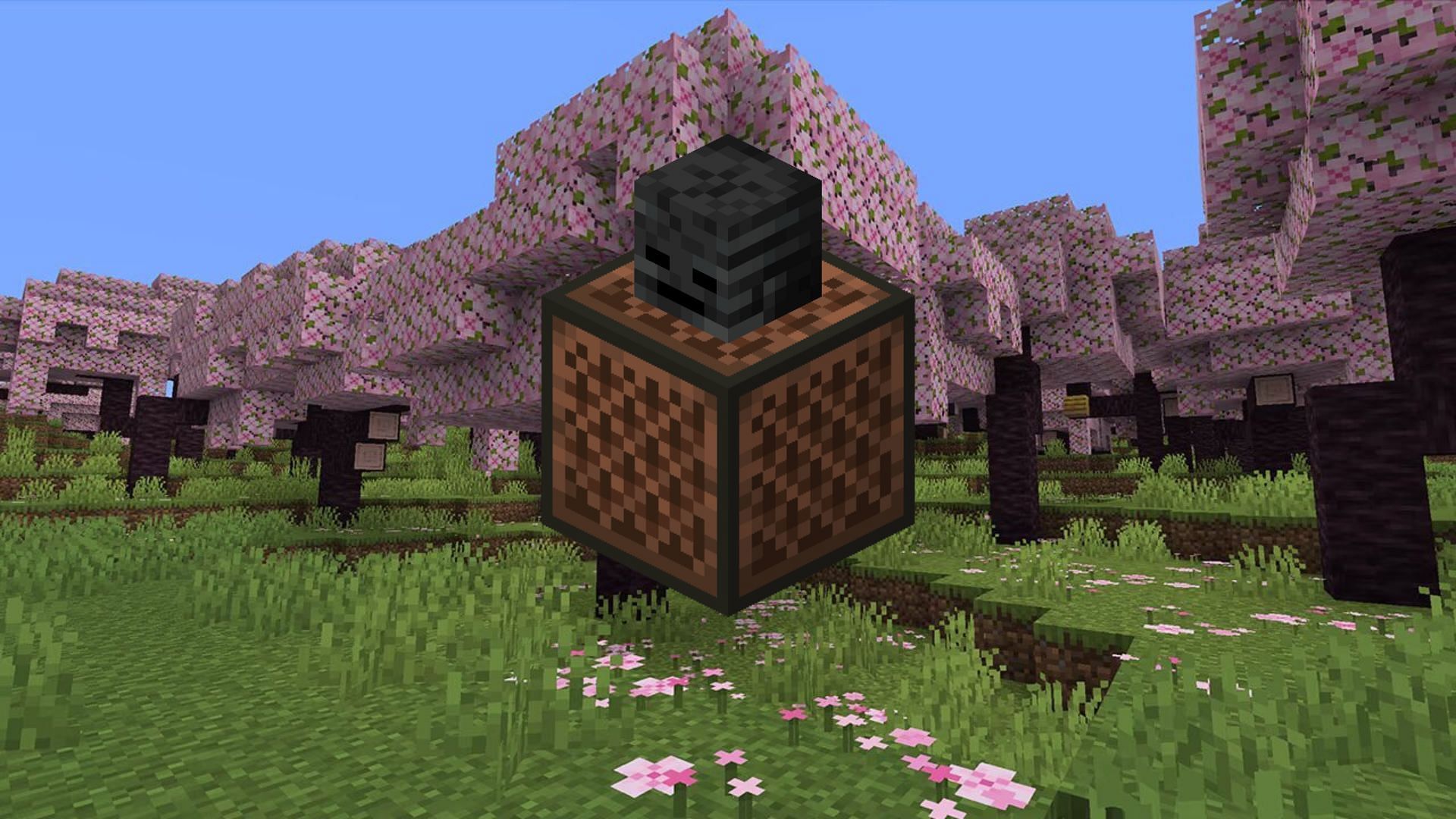 How to use note blocks with mob heads (Image via Minecraft Wiki)