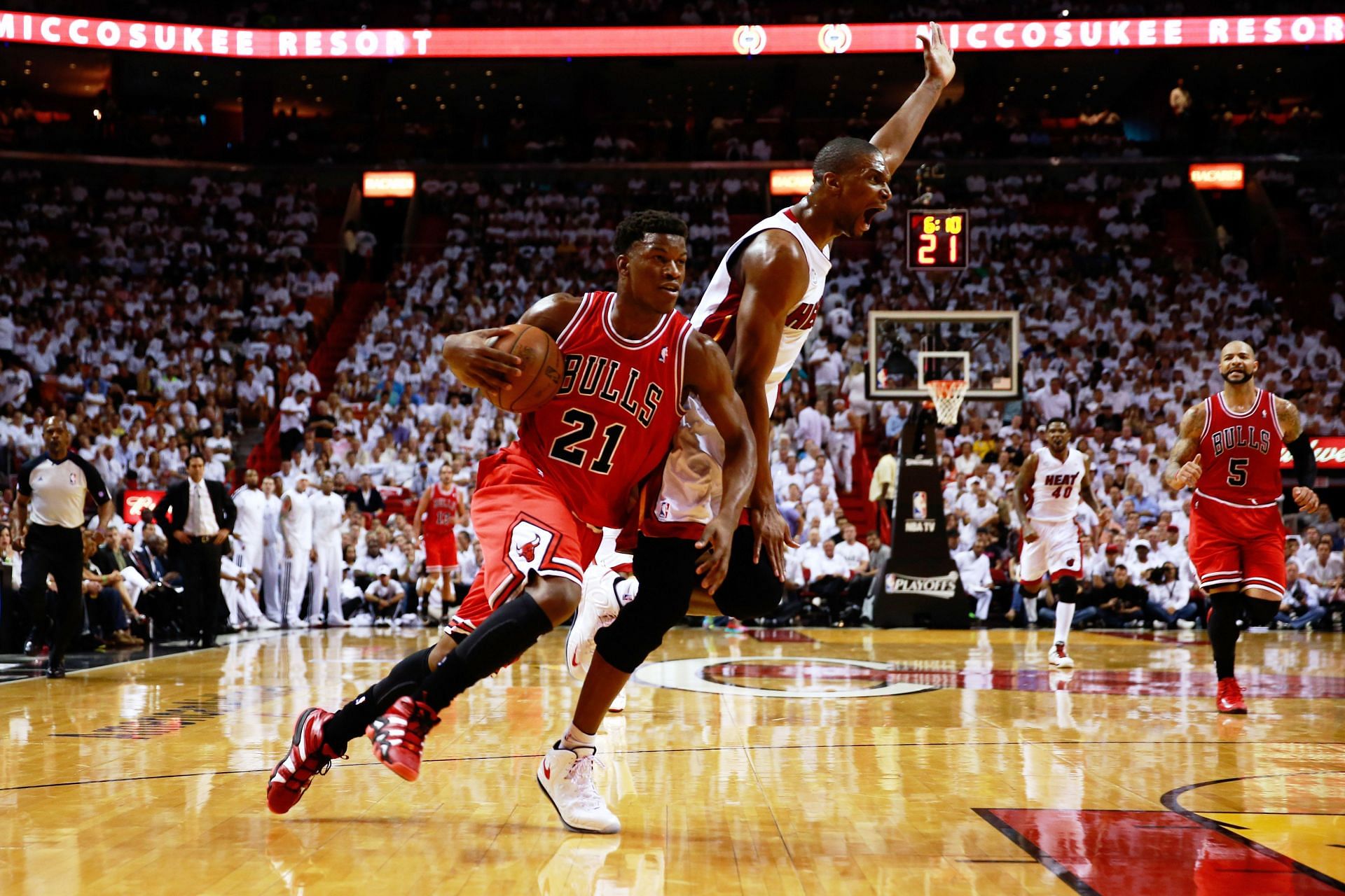 Butler met the Miami Heat in the 2013 NBA Playoffs (Image via Getty Images)