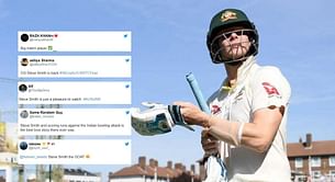 "The GOAT" - Fans erupt as Steve Smith hits 95* against India on Day 1 of WTC 2023 final