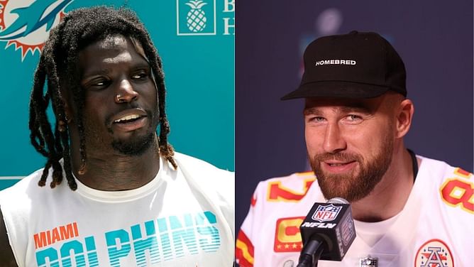Chiefs TE Travis Kelce was tempted to demand more money after Tyreek Hill’s $120M move to Dolphins
