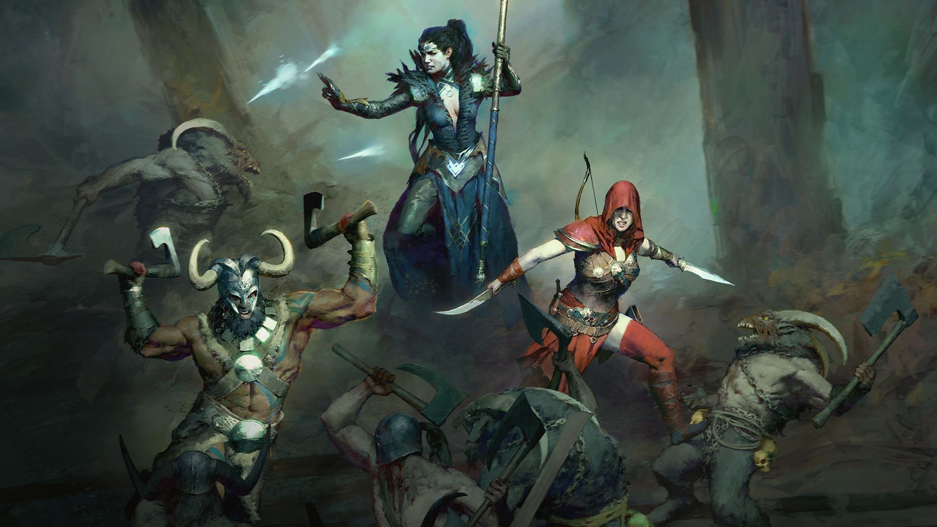 The heroes of Diablo 4 (Image via Blizzard)