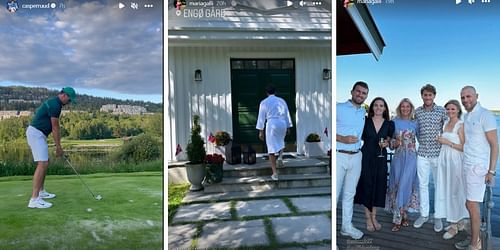 A few glimpses from Casper Ruud's vacation