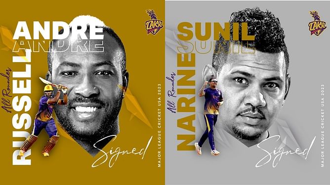 4 KKR players from IPL 2023 who are part of LA Knight Riders in Major League Cricket (MLC)