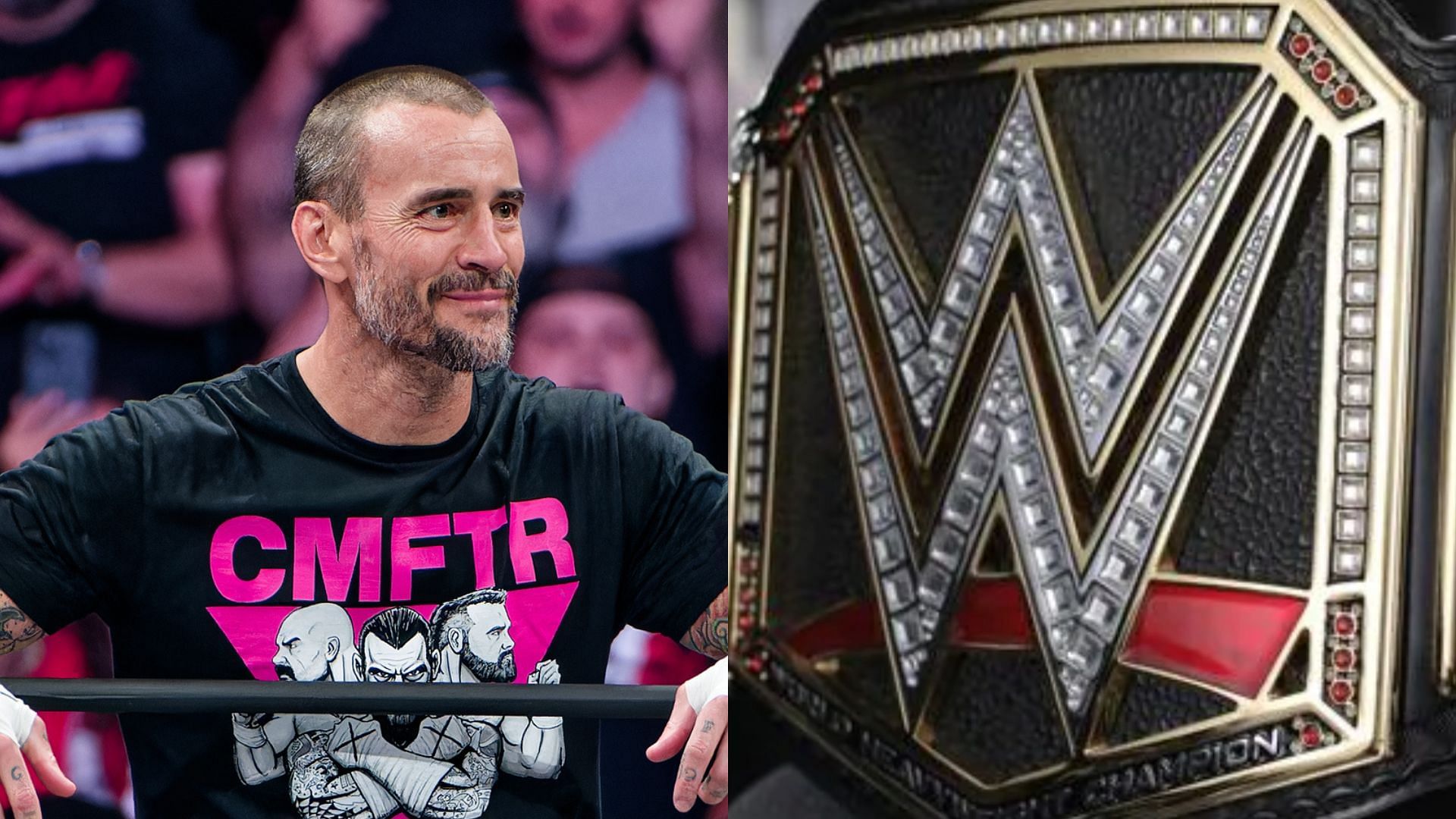 Which former WWE Champion has CM Punk poking fun at?