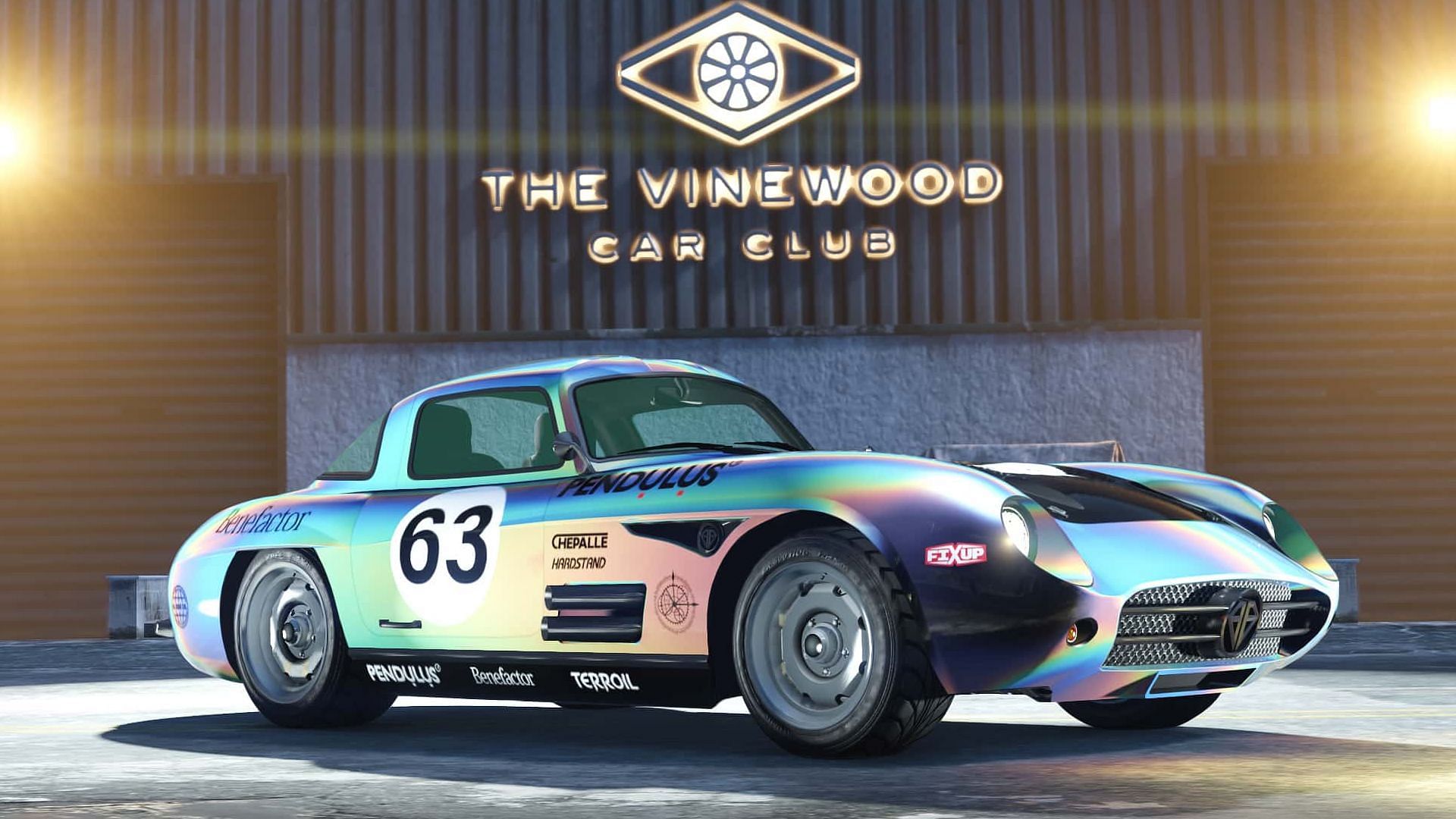 As an example, the Stirling GT was once buyable in The Vinewood Car Meet (Image via Rockstar Games)