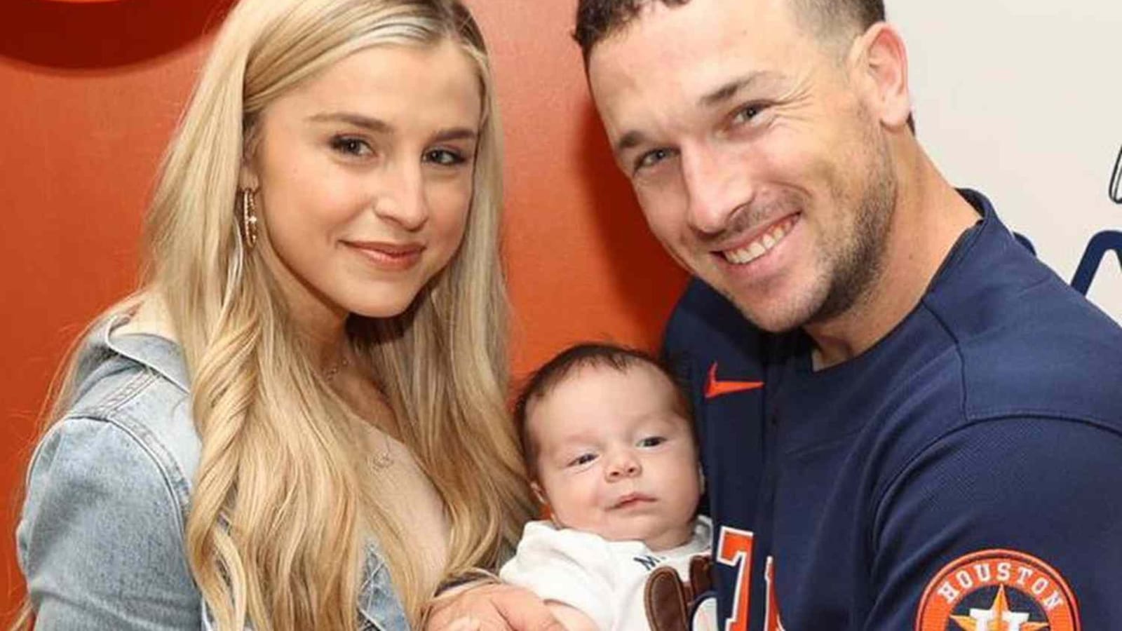 Alex Bregman's wife Reagan Bregman steals the show with first pitch at