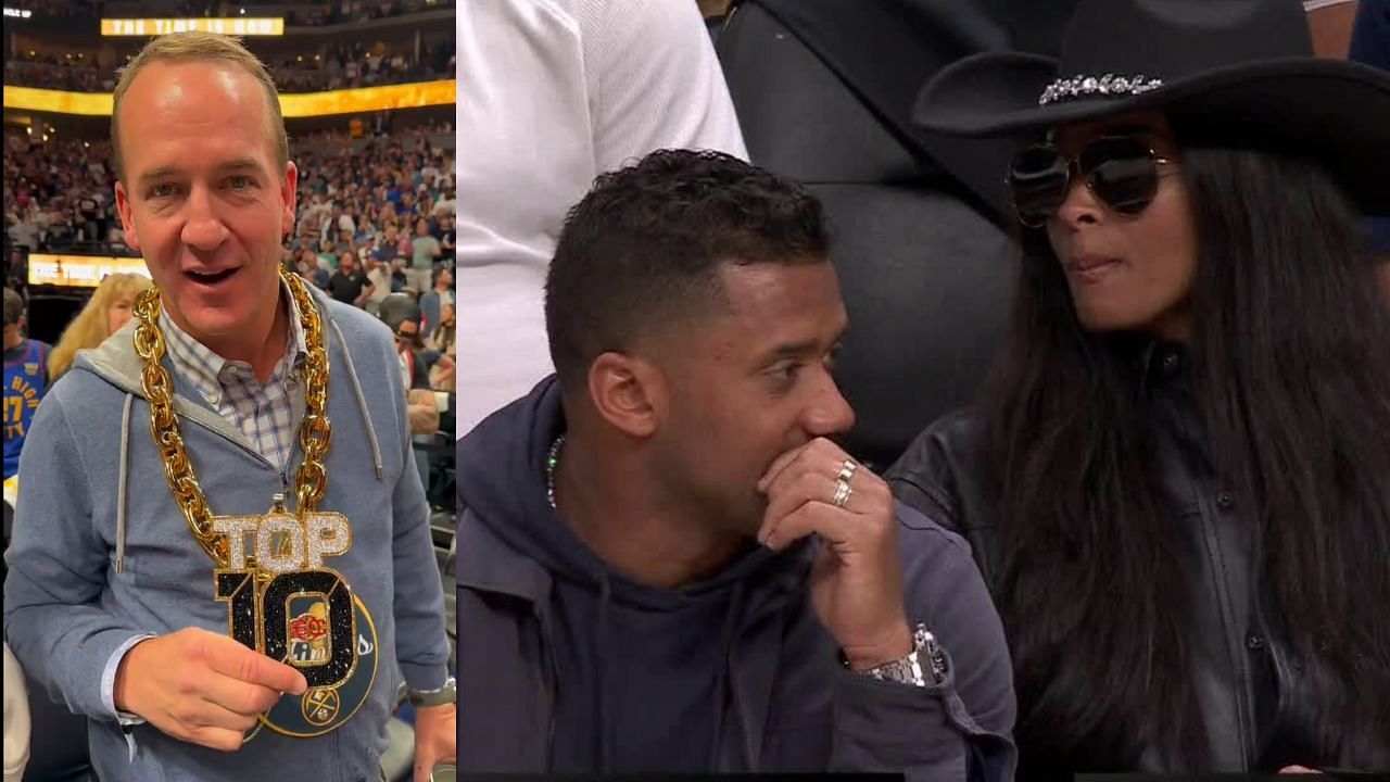 Peyton Manning, Russell Wilson, Ciara and Sean Payton attend NBA Finals Game 5 as Nuggets eye historic win