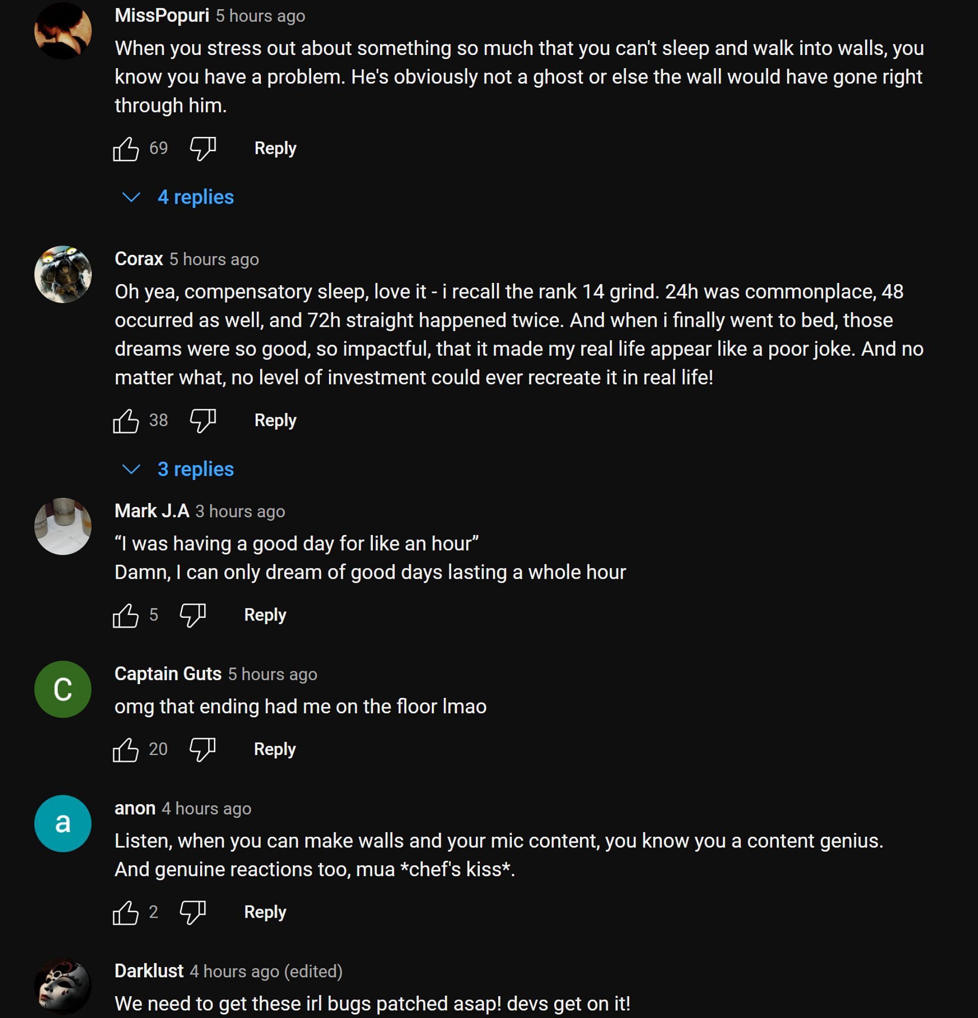 Fans in the YouTube comments section react to the streamer&#039;s clip (Image via Asmongold Clips/YouTube)