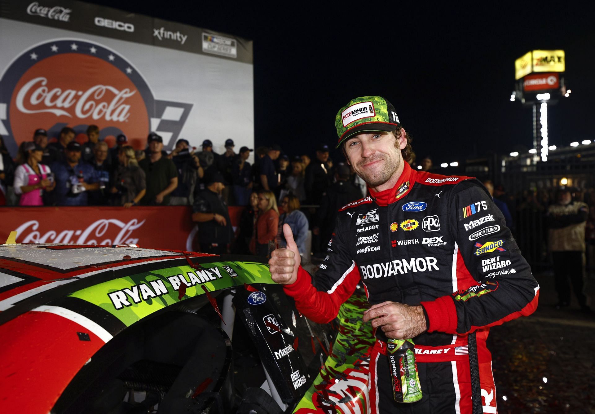 Ryan Blaney winner of the NASCAR Cup Series Coca-Cola 600