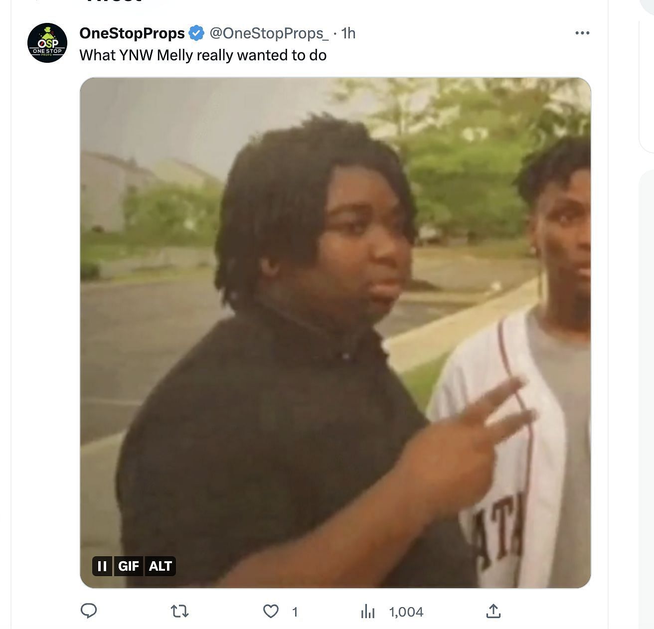 Social media users reacted to the rapper&#039;s video of trying to escape from the courtroom during his trial. (Image via Twitter)