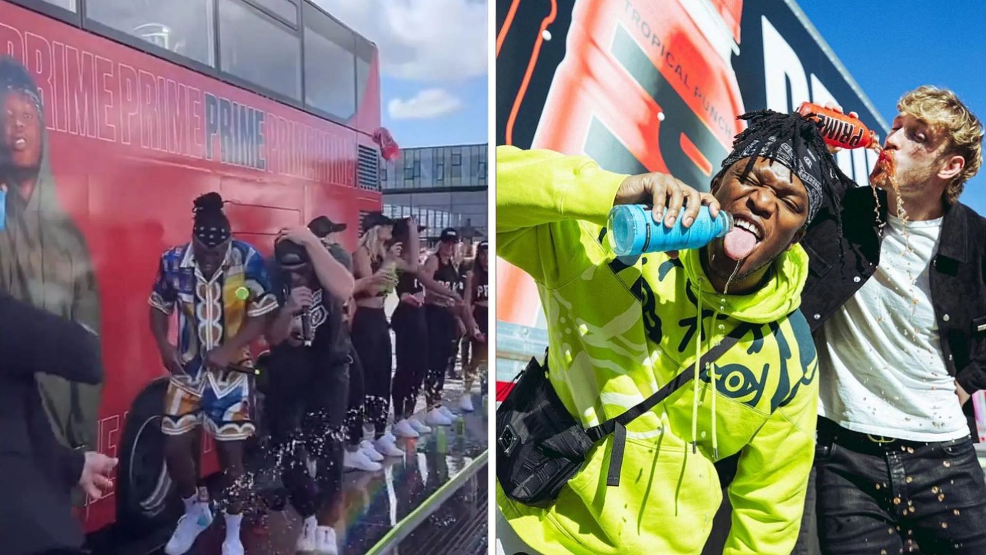 KSI and Logan Paul had asked the fans to throw Prime bottles at them for publicity (Image via Sportskeeda)