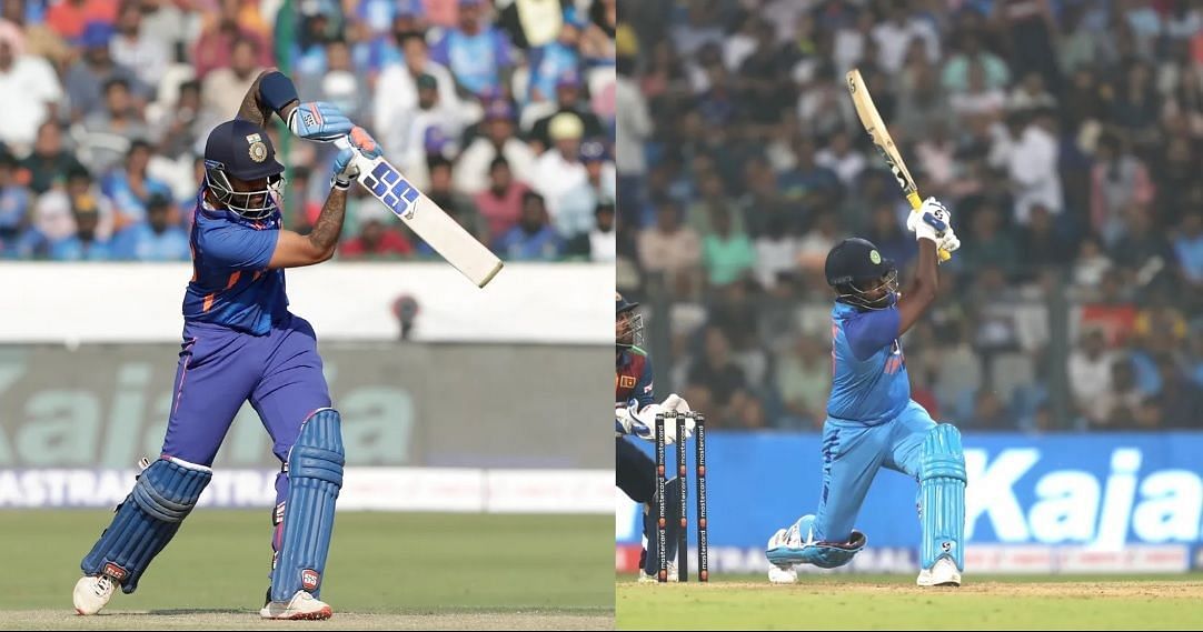 Suryakumar Yadav (L) and Sanju Samson are both part of India