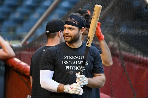 Brandon Crawford in San Francisco Giants v Arizona Diamondbacks