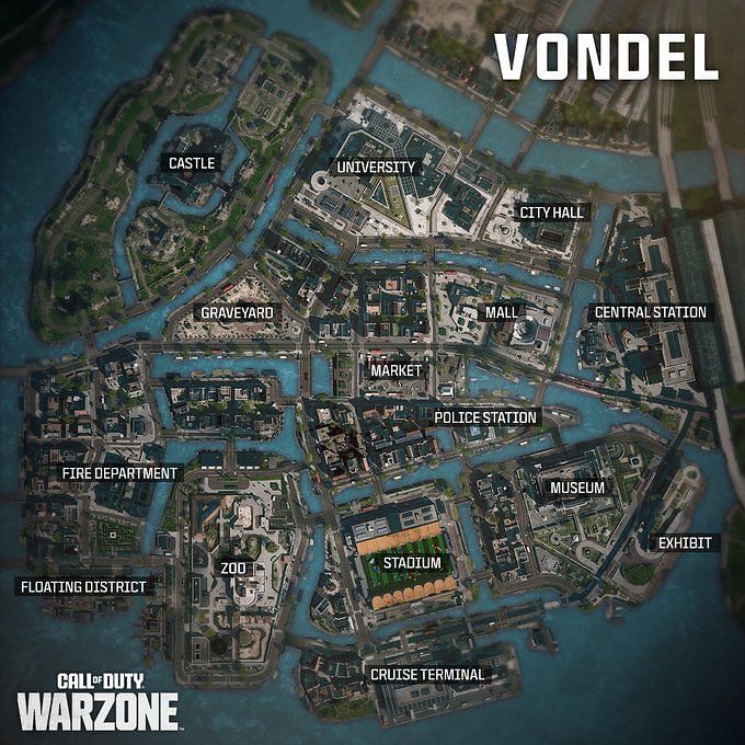 Call of Duty Warzone 2's Vondel map: All Points of Interests revealed