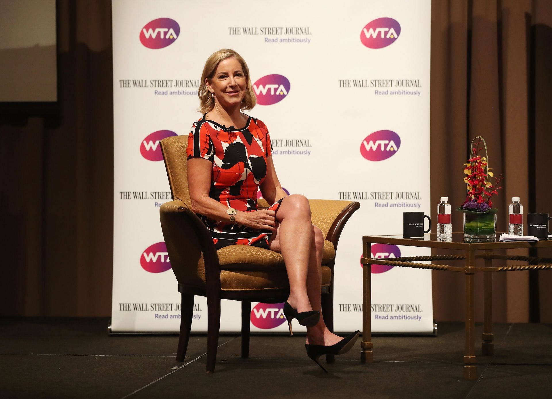 Chris Evert at the 2017 WTA Finals