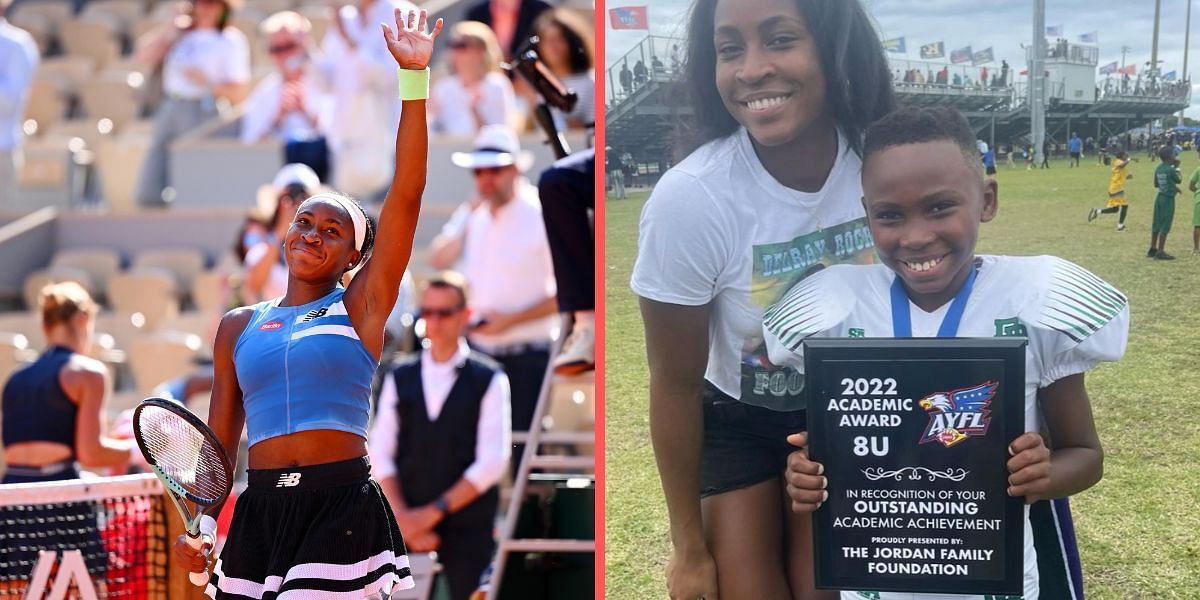 Coco Gauff shared some adorable images of herself alongside her brother