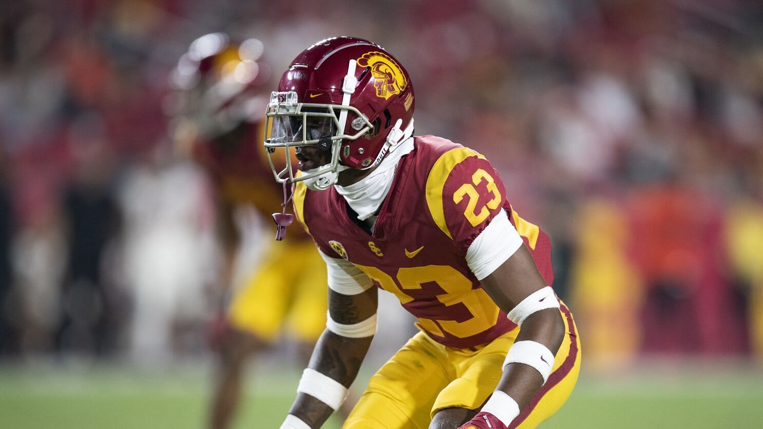 Joshua Jackson Jr. with the USC Trojans