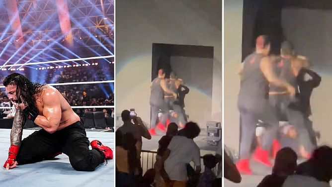 [WATCH] The Usos interfered in Roman Reigns' match at WWE live event; what happened next?