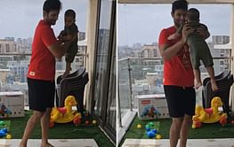 [Watch] Shivam Dube shares adorable video featuring his son on Father's Day
