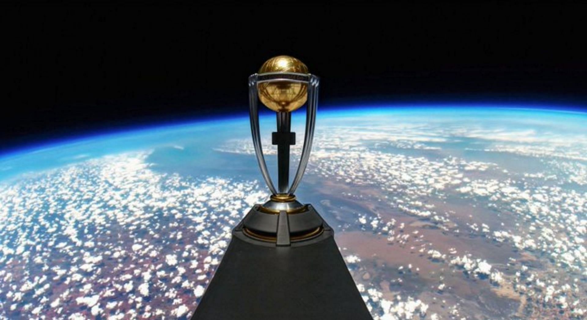 आईसीसी वनडे वर्ल्&zwj;ड कप 2023 की ट्रॉफी को स्&zwj;पेस में लॉन्&zwj;च किया गया