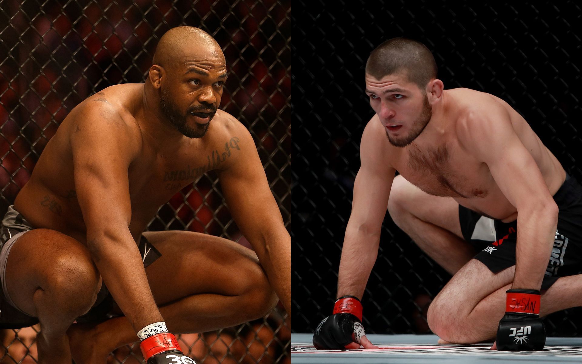 Jon Jones (Left) and Khabib Nurmagomedov (Right)