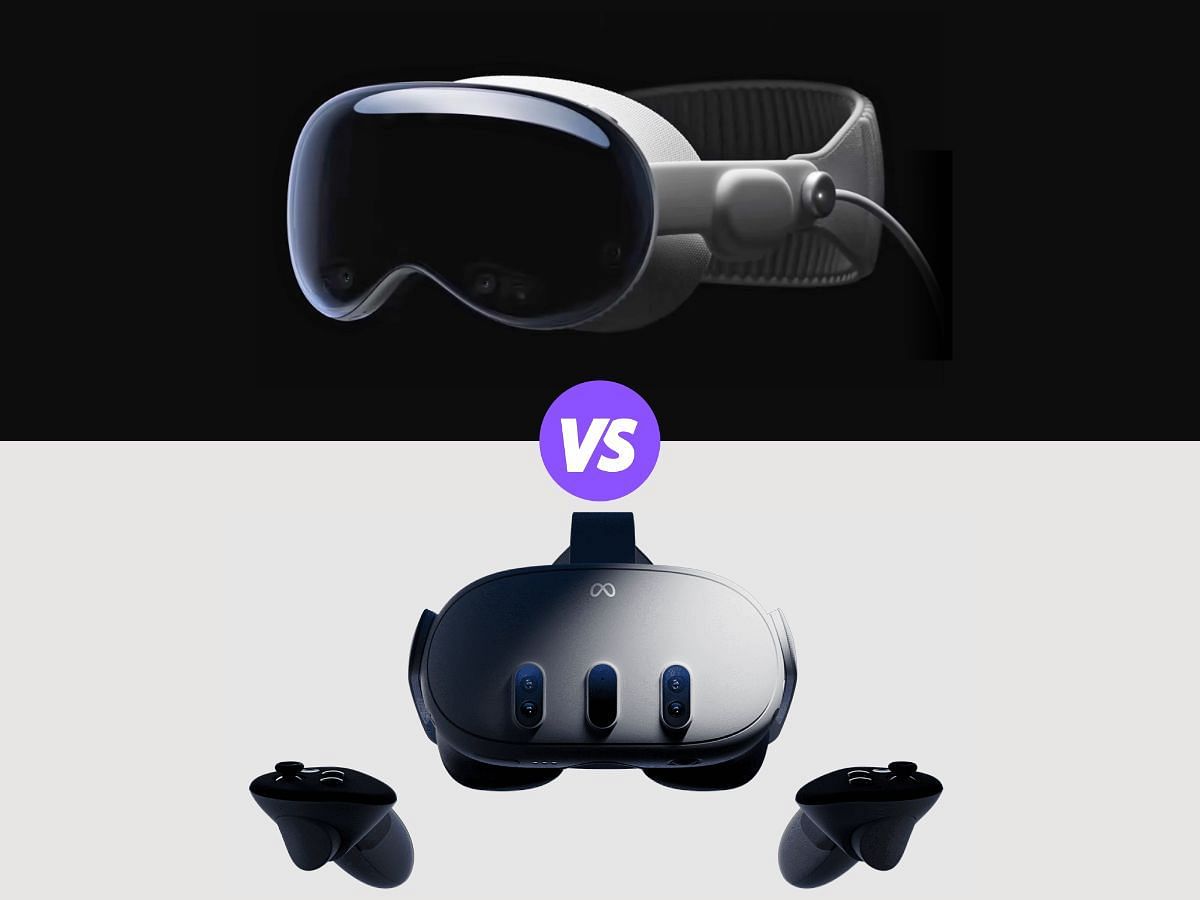 Apple Vision Pro vs Meta Quest 3 (Image via Sportskeeda)