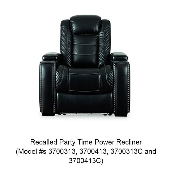 Ashley Furniture loveseats, sofas, and recliners recall reason, model