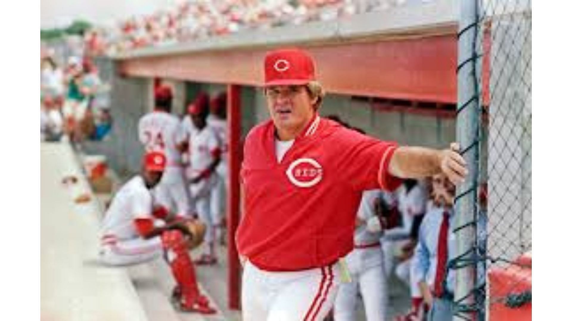 Pete Rose, first and third baseman of the Cincinnati Reds