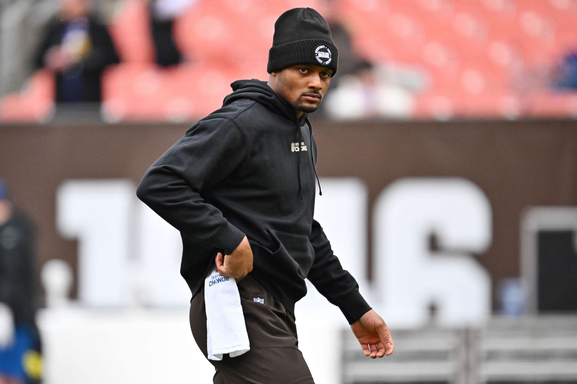 Deshaun Watson at Baltimore Ravens v Cleveland Browns