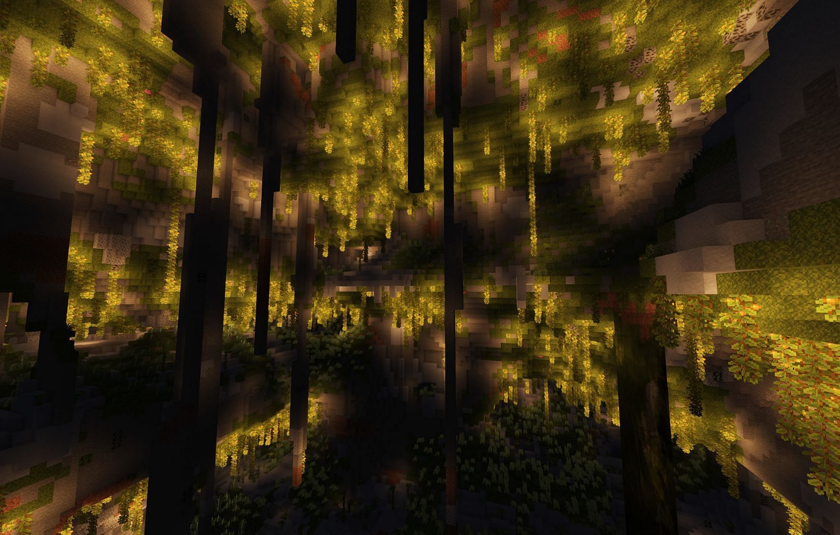 Lush caves(Image via Mojang)