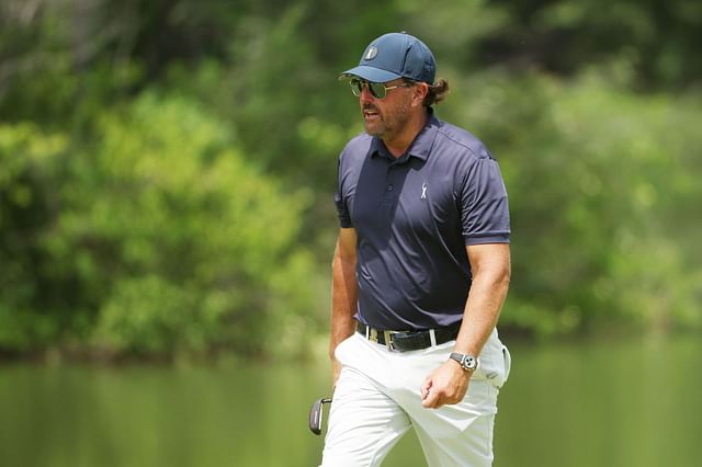 Phil Mickelson during the second round of 122nd U.S. Open Championship