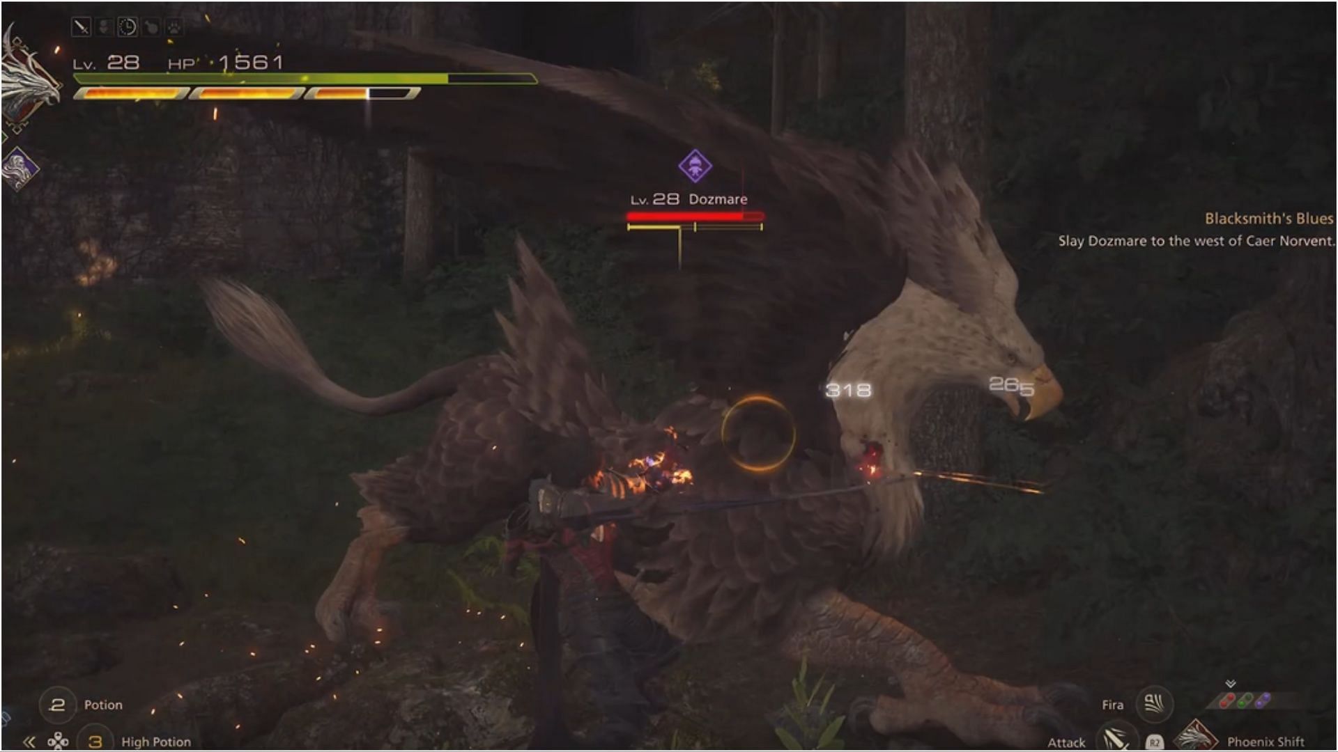 Utilize swift evasion maneuvers (Image via Square Enix)