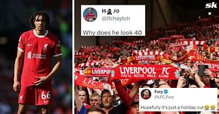 “Why does he look 40”, “Thinks he is Cucurella” – Fans in disarray as Liverpool superstar Trent Alexander-Arnold flaunts new hairstyle