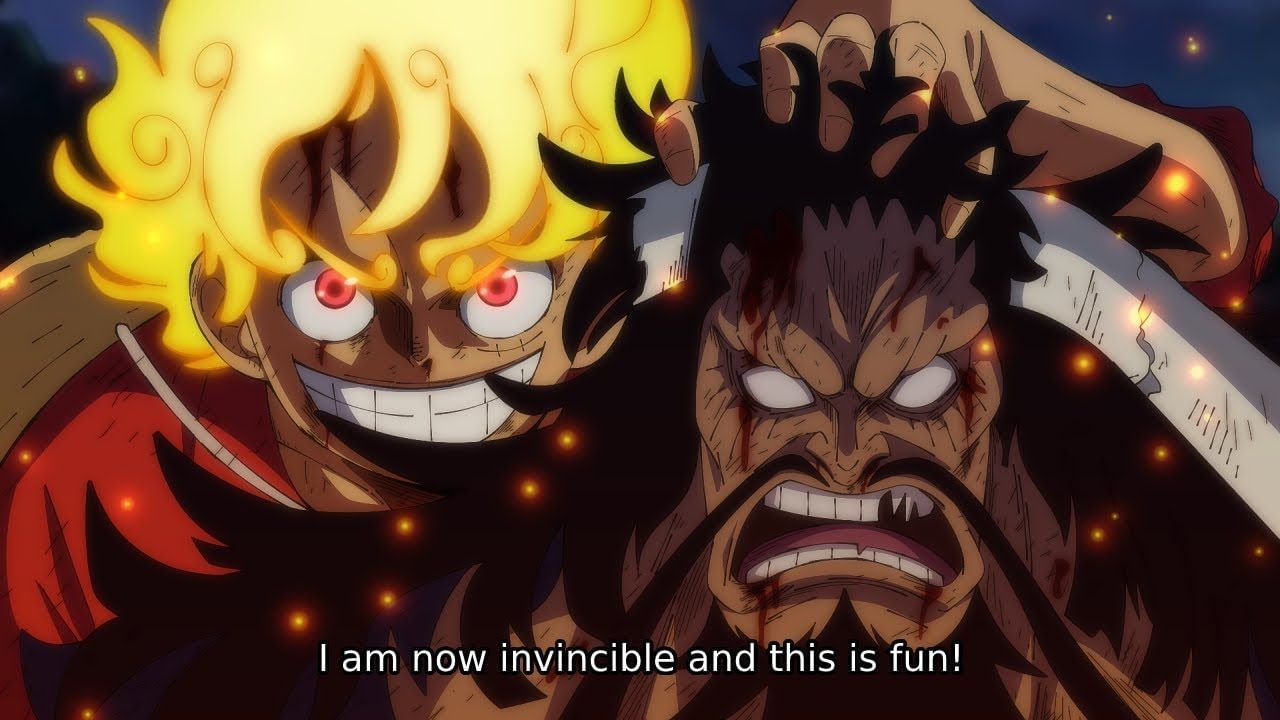 Luffy defeating Kaido (image via youtube/ Anime no Mi)